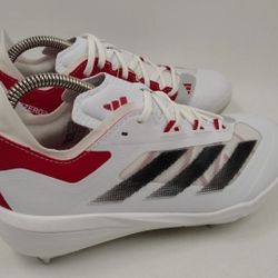 Brand New Adidas Adizero Impact BSB Metal Baseball Cleats Men Sizes 8, 12 White Red