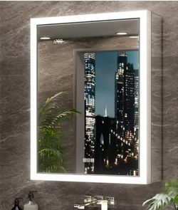New-New-20 in. W x 26 in. H Medicine cabinet with LED lights