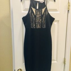 Black Lace Women‘s Dress Size XL/L, Knee Length