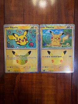 Pokemon Pikachu 30th Anniversary Celebrations Holo Lot of 2! NM/M ⚡️