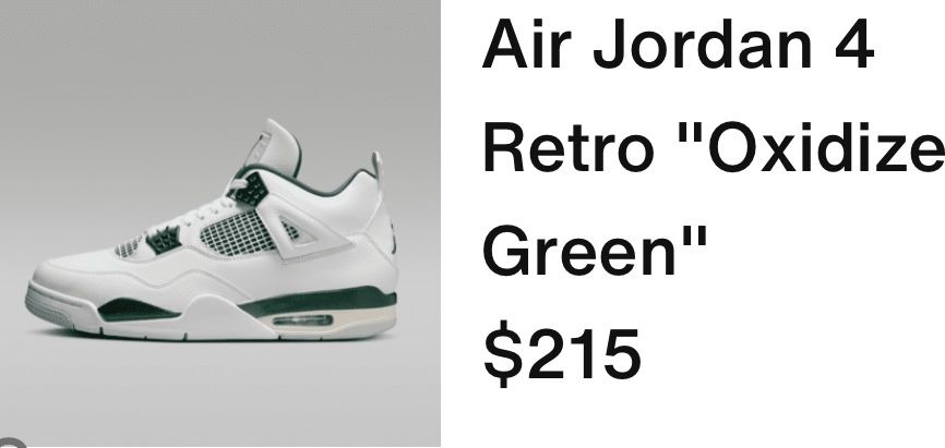 Air Jordan 4 Retro Oxidize Green
