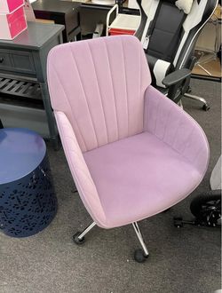 Assembled New Velvet Desk Chair for Home Office, Modern Adjustable Computer Task Chair Swivel Chair