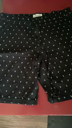 Black Palm Tree Shorts