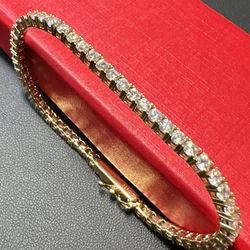 Gold Tennis Bracelet