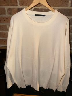 GORGEOUS JENNI KAYNE LADIES XL CREAM WOOL & CASHMERE & VISCOSE SWEATER >$100 Retail