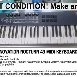 NOVATION NOCTURN 49 MIDI CONTROLLER KEYBOARD + USB Cable