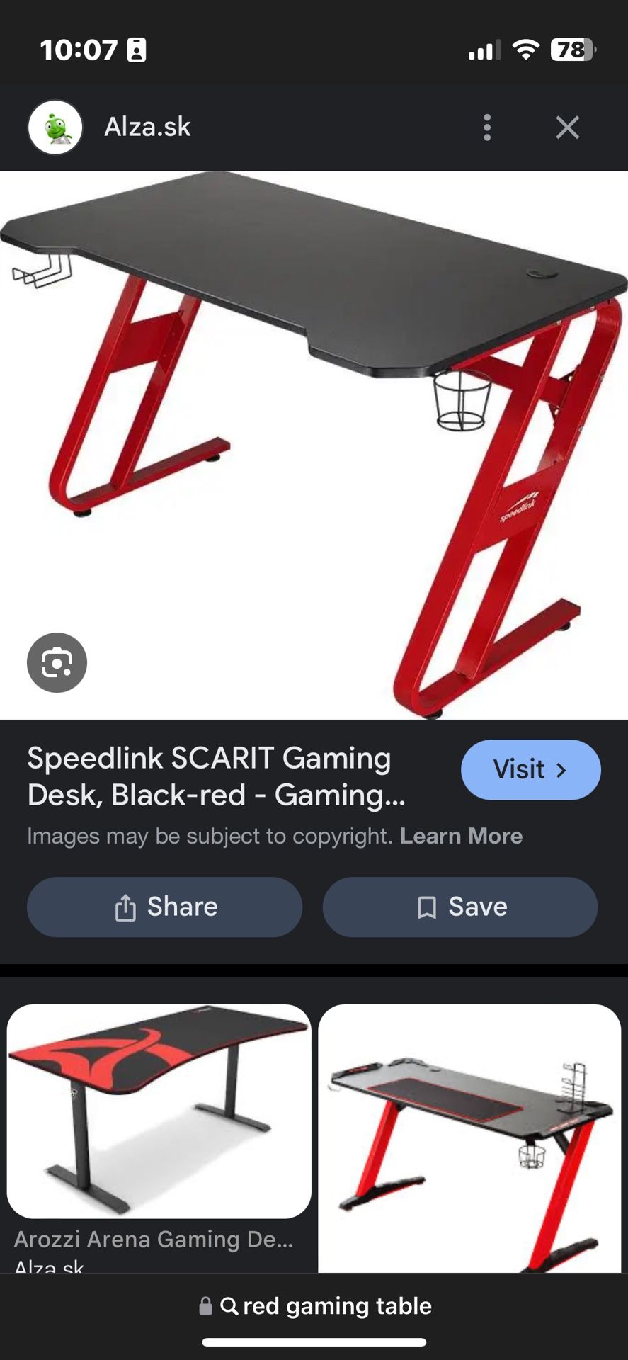 Red Gaming Table