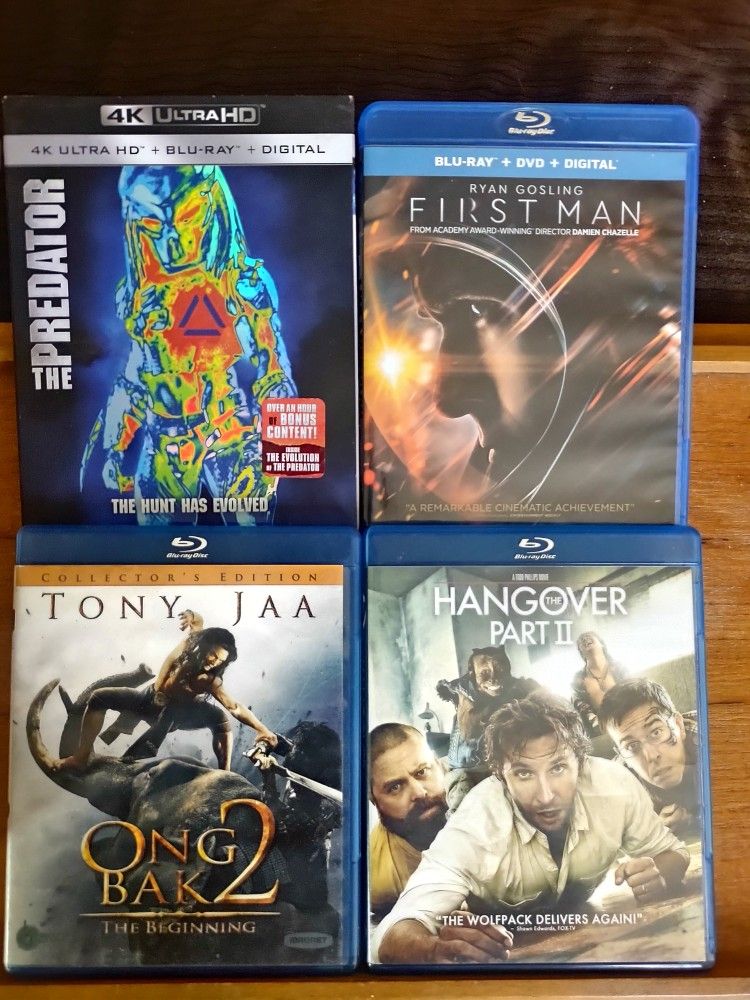 Blu-ray Discs 4 Movies  Dvd