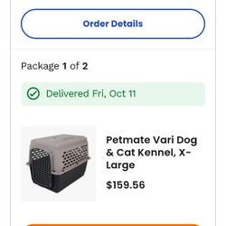 Dog Kennel - New In Box From Chewey - XL - Airplane Approved