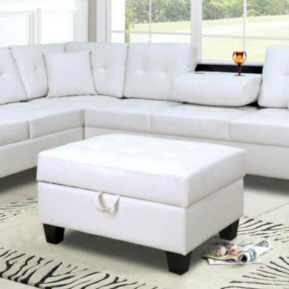 Pablo White Sectional 🚛IN STOCK FAST DELIVERY 🔴$39 DOWN Payment Only 100 DAY same as cash