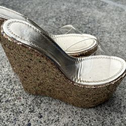 New Size 6.5 Event Block Heel Women’s Shoe High Wedding 