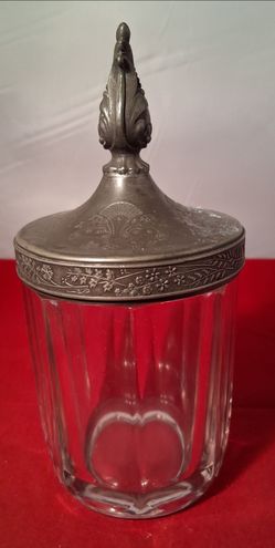 Antique Fluted Glass Jar