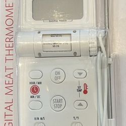 Everyday Living Digital Cooking / Meat Thermometer With Probe White - A0054