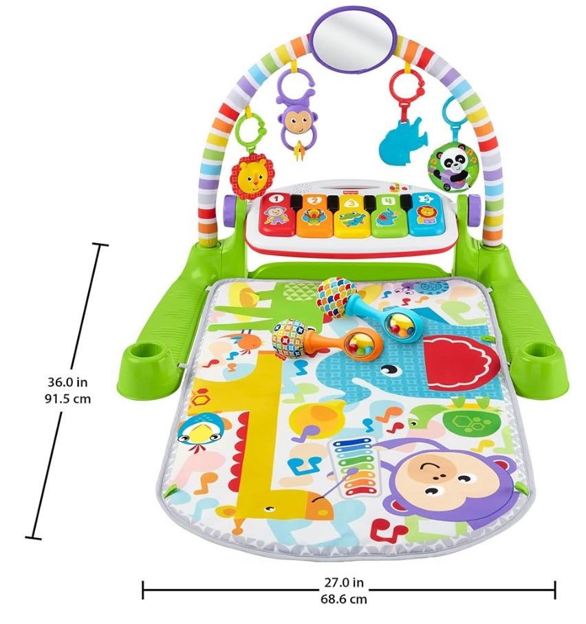 Fisher-Price Baby Playmate Deluxe Kick And Play Piano Gym For Learning . 0 To 36 Months