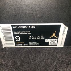 Air Jordan 1 Mid Chili Red