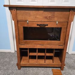 Antique Bar Cabinet 