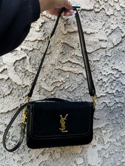 Black and gold purse