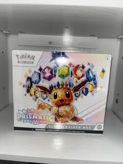 Prismatic evolution pokemon etb box new scarlet violet Tcg cards sealed