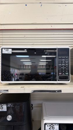 White Countertop Microwave Oven