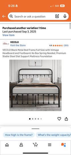 Bed frame