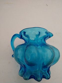Vintage blue pitcher