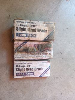 Central pneumatic slight head brads