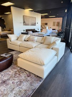 Crate & Barrel Inspired Sectional | Denim Performance Fabric
