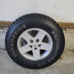 1 Jeep Wrangler Tire And Rim