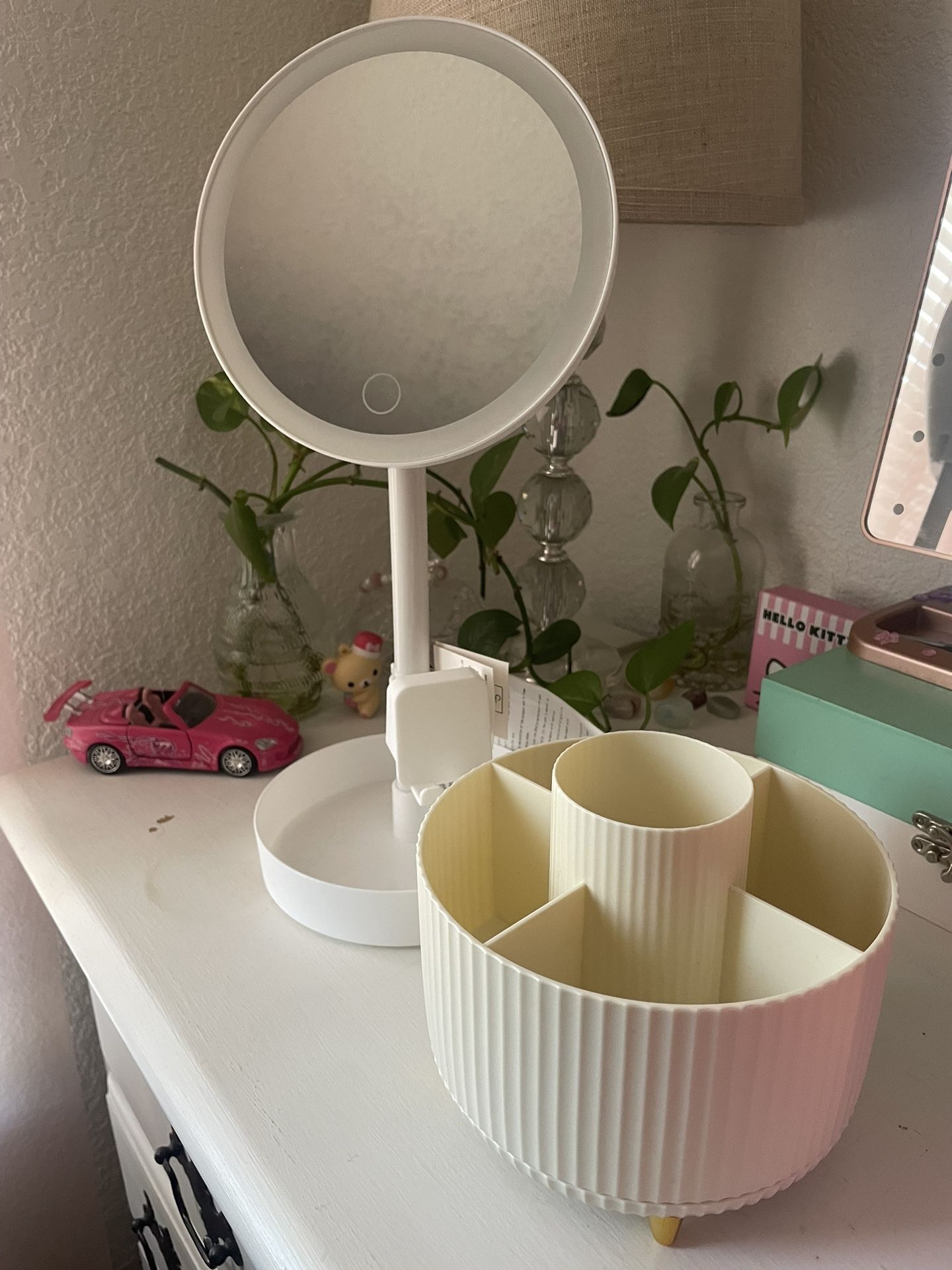 Led Light And Makeup brush Holder Bundle