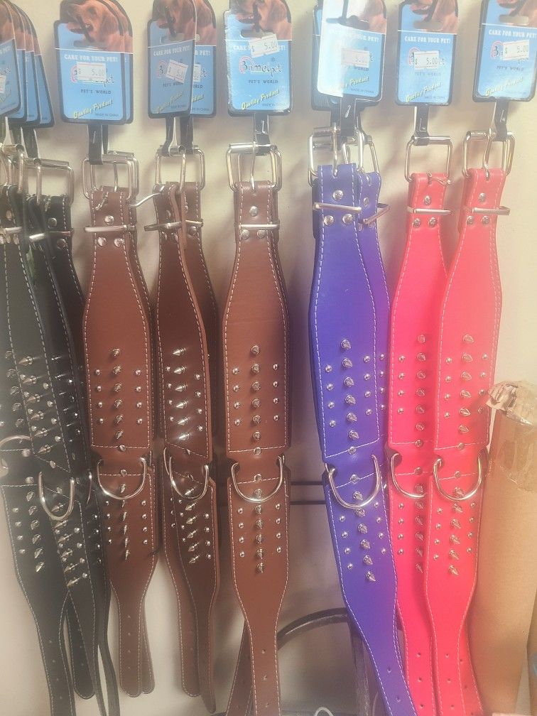 Dog Collars Leashes Bowl Toys