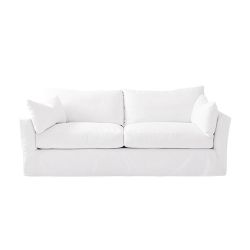MUST GO! 7.5ft White Sofa