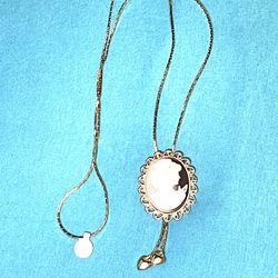 Vintage Cameo Lanyard Necklace