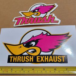 2 Thrush exhaust stickers