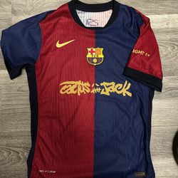 Lamine yamal travis scott barca jersey