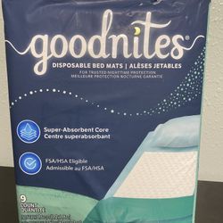 Goodnites Disposable Bed Pads new