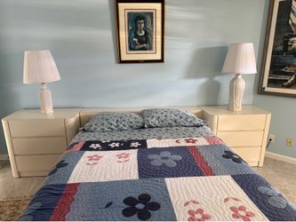 70s Time Capsule: Off White Lacquered Bedroom Set