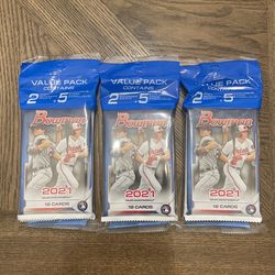 2021 Bowman MLB Value Packs (3)