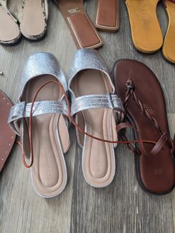 BCBGeneration Silver Mary Jane Flats – $15