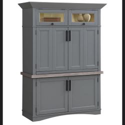 Antowne Solid Wood Top Writing Desk with Power Outlet