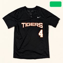 Nike Baseball Tigers #4 Black Jersey Small