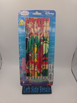 Disney The Little Mermaid 8 Pack Color Pencils - Brand New Factory Sealed -