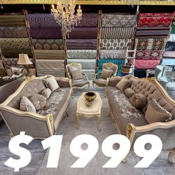 Sofa Set Of 7 Pcs For 7 Persons 