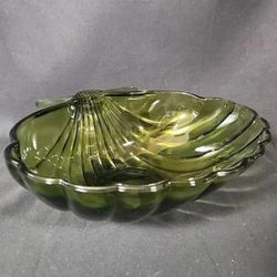 Vintage Green Shell Bowl 