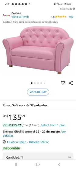 Girls pink sofa