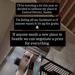 Couch, Bed, Fireplace And Dining Table Furniture Sale