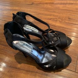 Steve Madden Black Heels Size 7.5