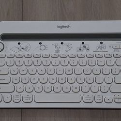 Logitech K480 Wireless Multi-Device Keyboard, Ivory, Pre-Owned