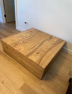 Solid Wood Low Profile Coffee Table