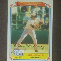 1983 Topps Drakes Big Hitters Eddie Murray Baltimore Orioles #19 Special Baseball Card Vintage Collectible Sports Trading MLB Series Of 33 