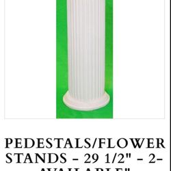 BEAUTIFUL LIGHT WEIGHT BIG PEDESTALS